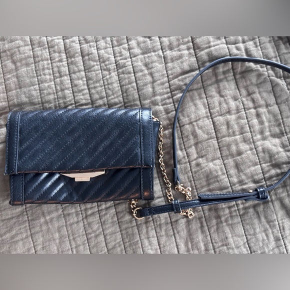 Mango black and gold Quilted Crossbody Bag - Picture 1 of 5